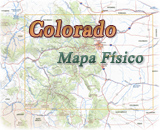 Mapa fisico Colorado