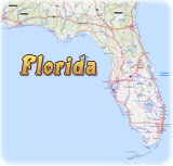 Mapa estado Florida