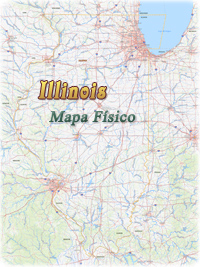Illinois mapa fisico