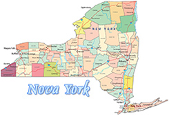 Mapa Politico Nova York