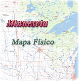 Minnesota mapa fisico
