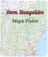 Nova Hampshire mapa fisico