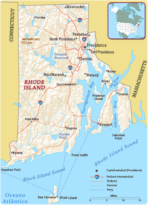 Rhode Island mapa