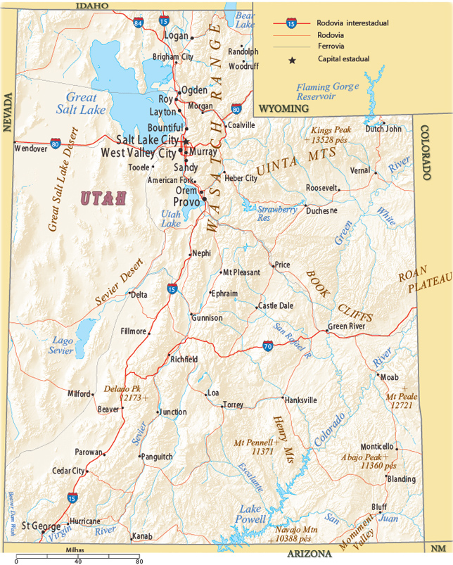 Utah mapa